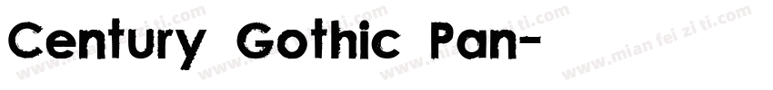 Century Gothic Pan字体转换